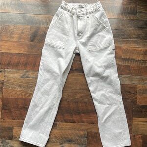 White High-Waisted Pants
